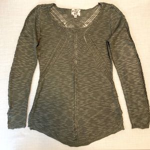 Women’s Hippie Rose Brand sage green sweater